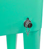 Retro 80Qt Quart Rolling Cooler Cart Ice Chest Patio Outdoor Portable Seafoam - Home Aesthetics