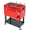 Home Aesthetics 68 Quart Rolling Foosball Cooler Ice Chest, Patio Outdoor Party Portable Drink Cooler (CL_HOM502907) - Alt Image 1