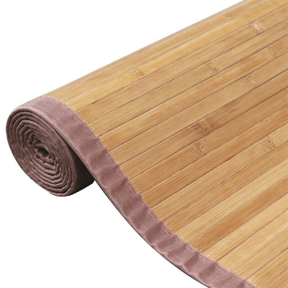 6'X9' X-Large Natural Bamboo Floor Mat Area Rug Indoor Carpet Non Skid Backing