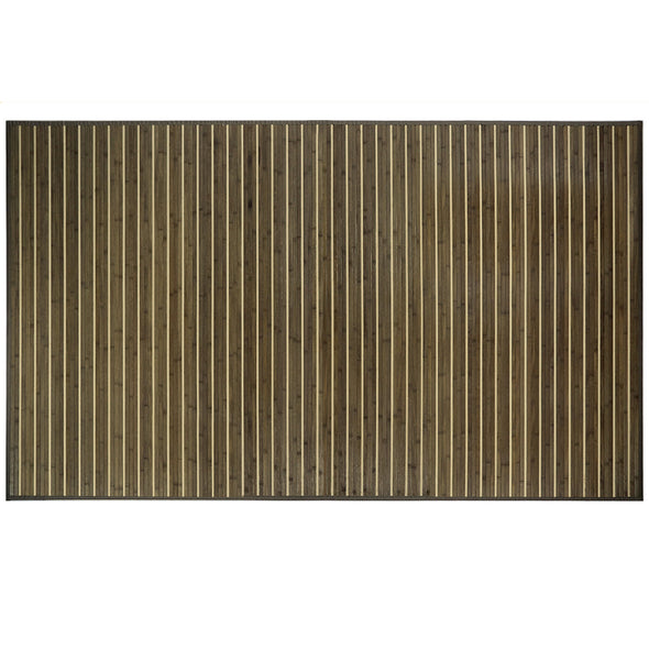 Bamboo 5' X 8' Floor Mat Area Rug, Rustic Olive Floor Runner Indoor Carpet